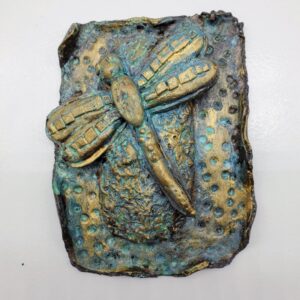 Bronzed Dragonfly Plaque