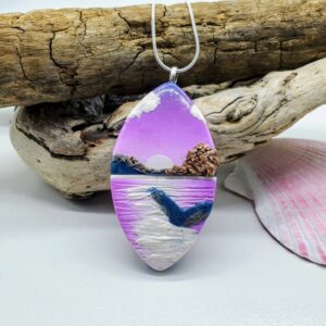 Sunset Whale Tail Necklace