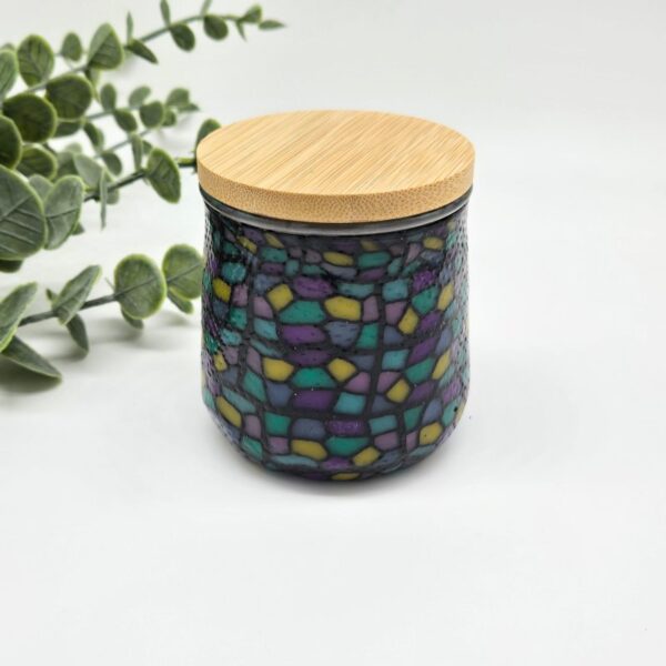 Mosaic Garden Covered Jar